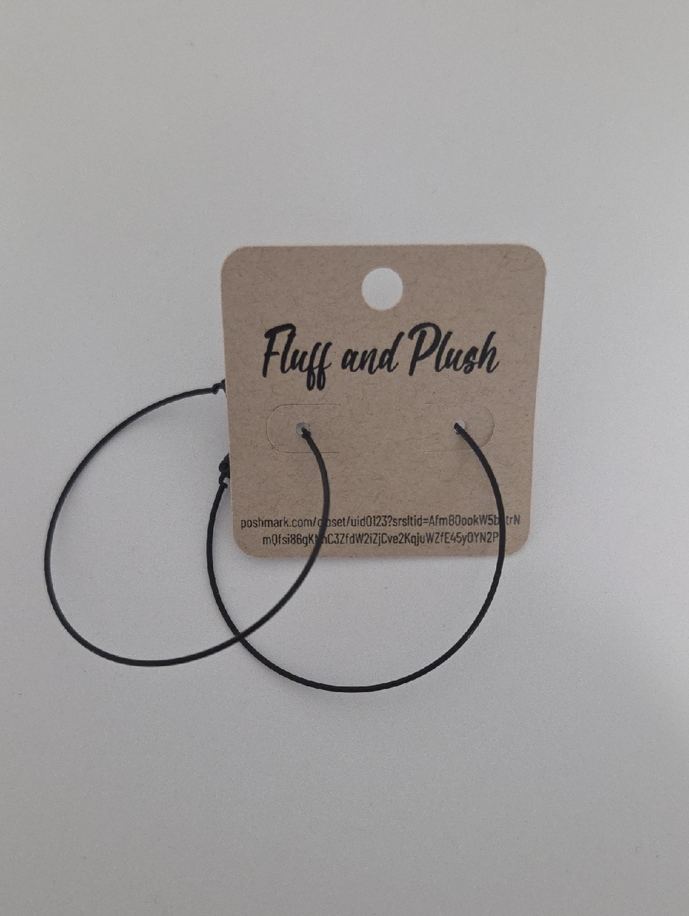 Black Hoop Earrings - Slim Wire Hoops